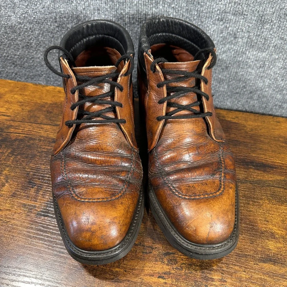 Vintage 1980's Red Wing Boots Chukka Ankle Moc‎ Toe Men's Sz 9.5 USA Gorpcore